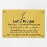 Plaque kiné personnalisée en plexiglas couleur gravé 30x20cm