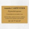 Plaque hypnothérapeute économique en PVC gravoply 30x20cm