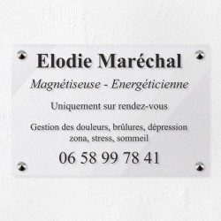 Plaque magnétiseur en plexiglas transparent 30x20cm