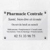 Plaque pharmacie en plexiglas transparent 30x20cm
