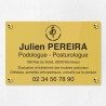 Plaque podologue en plexiglas gravé 30x20cm