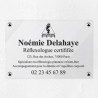 Plaque réflexologue en plexiglas transparent 30x20cm