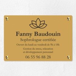 Plaque professionnelle en PVC gravoply 30x20cm