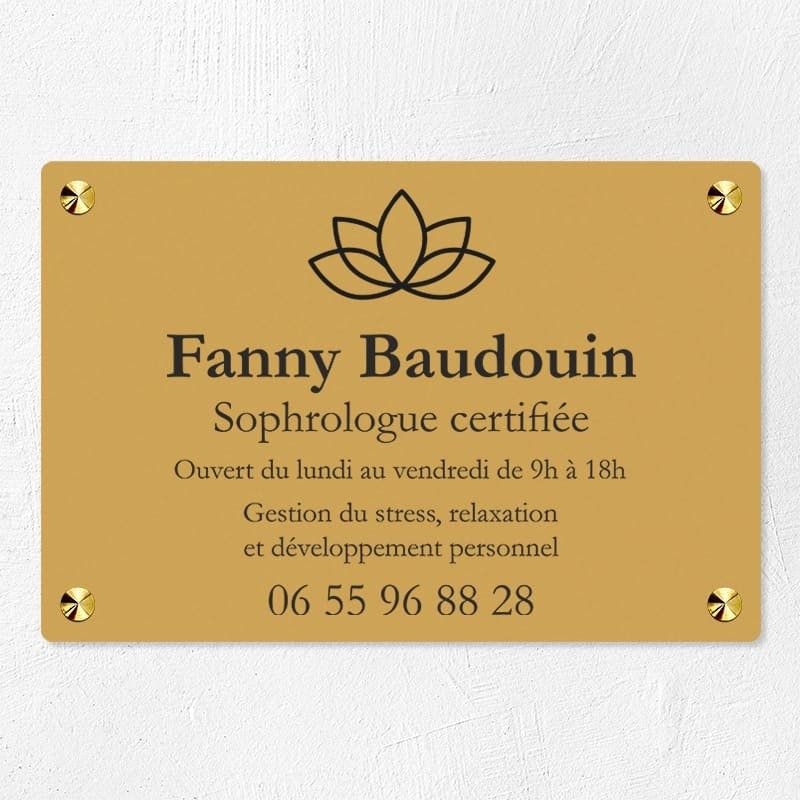 Plaque professionnelle en PVC gravoply 30x20cm