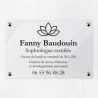 Plaque sophrologue en plexiglas transparent 30x20cm