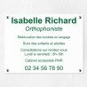 Plaque professionnelle dibond 40x30cm