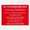Plaque professionnelle en plexiglas gravé 40x30cm