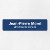 Plaque professionnelle économique en PVC gravoply 20x5cm