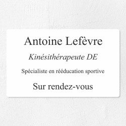 Plaque professionnelle économique en PVC gravoply 25x15cm