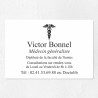 Plaque médecin personnalisée économique en PVC gravoply 30x20cm