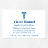 Plaque médecin personnalisée économique en PVC gravoply 30x20cm