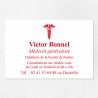 Plaque médecin personnalisée économique en PVC gravoply 30x20cm