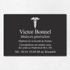 Plaque médecin personnalisée économique en PVC gravoply 30x20cm