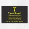 Plaque médecin personnalisée économique en PVC gravoply 30x20cm