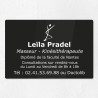 Plaque kiné personnalisée en plexiglas couleur gravé 30x20cm