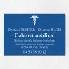 Plaque cabinet médical en aluminium 30x20cm