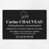 Plaque orthophoniste en aluminium 30x20cm