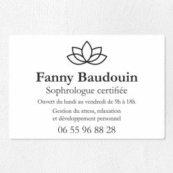 Plaque professionnelle en PVC gravoply 30x20cm