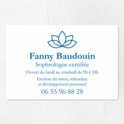 Plaque professionnelle en PVC gravoply 30x20cm