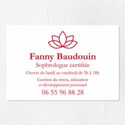 Plaque professionnelle en PVC gravoply 30x20cm