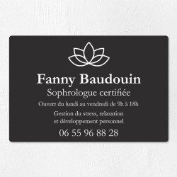 Plaque professionnelle en PVC gravoply 30x20cm