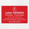 Plaque podologue en aluminium 30x20cm