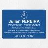 Plaque podologue en aluminium 30x20cm