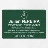 Plaque podologue en aluminium 30x20cm