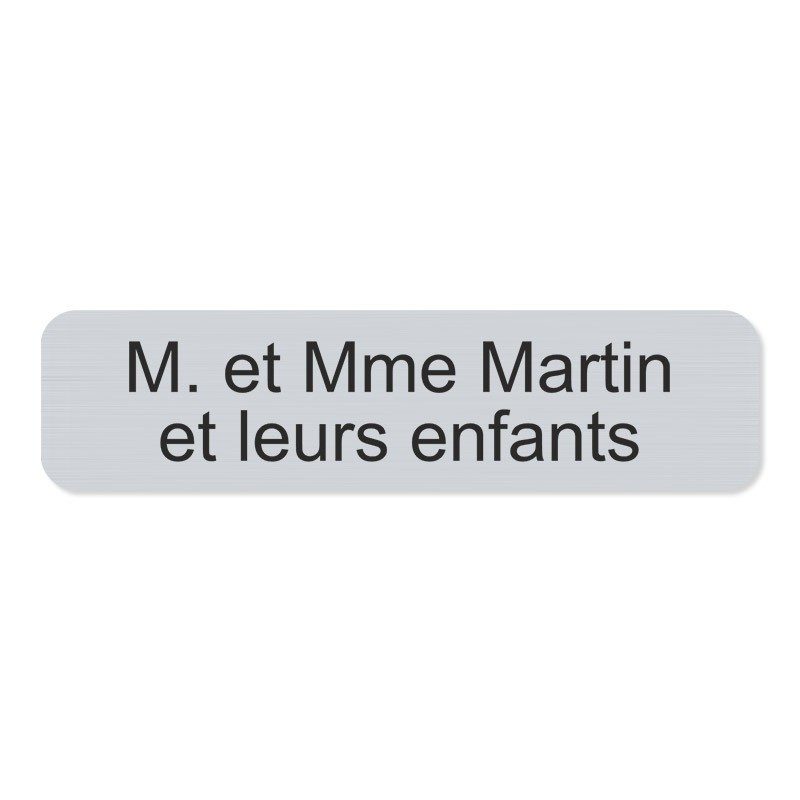 Plaque de boite aux lettres en aluminium 10x2.5cm