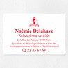 Plaque réflexologue économique en PVC gravoply 30x20cm