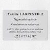 Plaque hypnothérapeute en plexiglas gravé 30x20cm