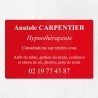 Plaque hypnothérapeute en plexiglas gravé 30x20cm