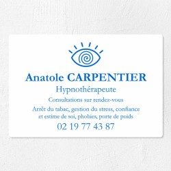 Plaque hypnothérapeute économique en PVC gravoply 30x20cm