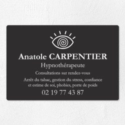 Plaque hypnothérapeute économique en PVC gravoply 30x20cm