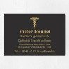 Plaque médecin personnalisée économique en PVC gravoply 30x20cm