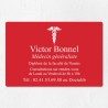 Plaque médecin personnalisée économique en PVC gravoply 30x20cm