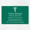 Plaque médecin personnalisée économique en PVC gravoply 30x20cm