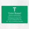 Plaque médecin personnalisée économique en PVC gravoply 30x20cm
