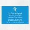 Plaque médecin personnalisée économique en PVC gravoply 30x20cm