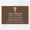 Plaque médecin personnalisée économique en PVC gravoply 30x20cm