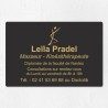 Plaque kiné personnalisée économique en PVC gravoply 30x20cm