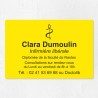 Plaque infirmière personnalisée économique en PVC gravoply 30x20cm