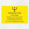 Plaque psychologue personnalisée économique en PVC économique 30x20cm