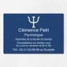 Plaque psychologue personnalisée économique en PVC économique 30x20cm