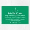 Plaque sage-femme économique en PVC gravoply 30x20cm