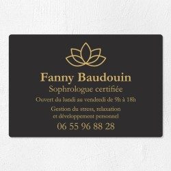 Plaque professionnelle en PVC gravoply 30x20cm