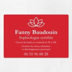 Plaque professionnelle en PVC gravoply 30x20cm