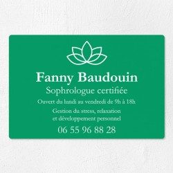 Plaque professionnelle en PVC gravoply 30x20cm