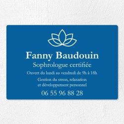 Plaque professionnelle en PVC gravoply 30x20cm