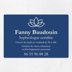 Plaque professionnelle en PVC gravoply 30x20cm